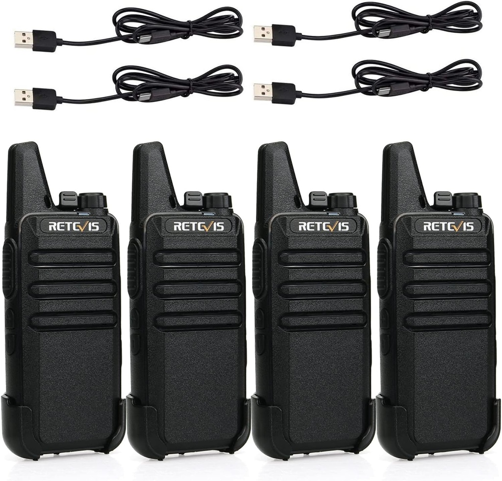 Retevis RT622 Walkie Talkies for Adults, Mini 2 Way Radio Rechargeable, 113g Portable Radio,