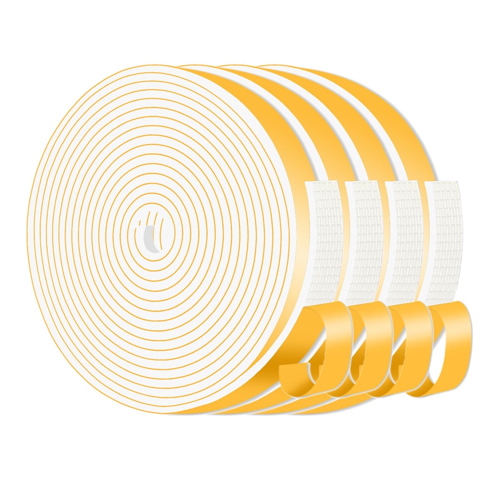 Weather Stripping Door Seal Strip,Foam Draught Excluder,Tape Self Adhesive for Insulating