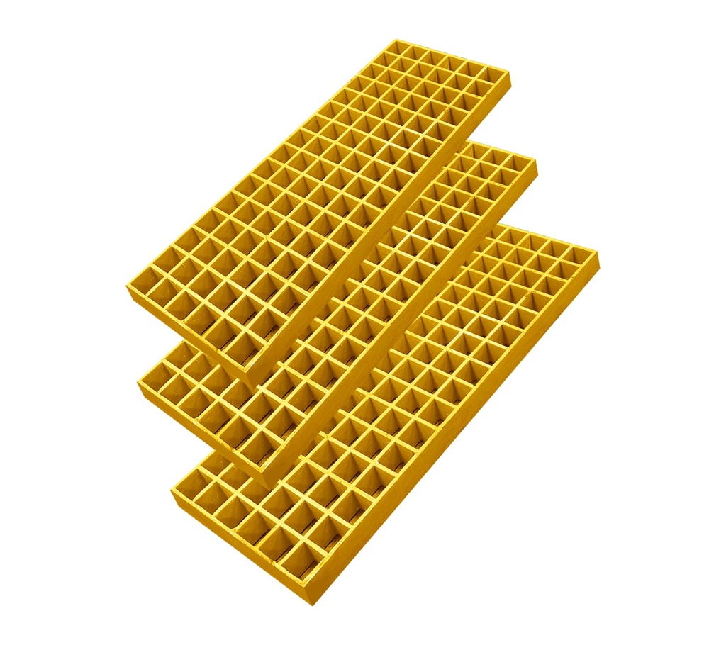 NATOTELA 3 Pack GRP Drain Grate-L600mmxW240mmxH38mm Rectangular Anti-Corrosion Storm Channe