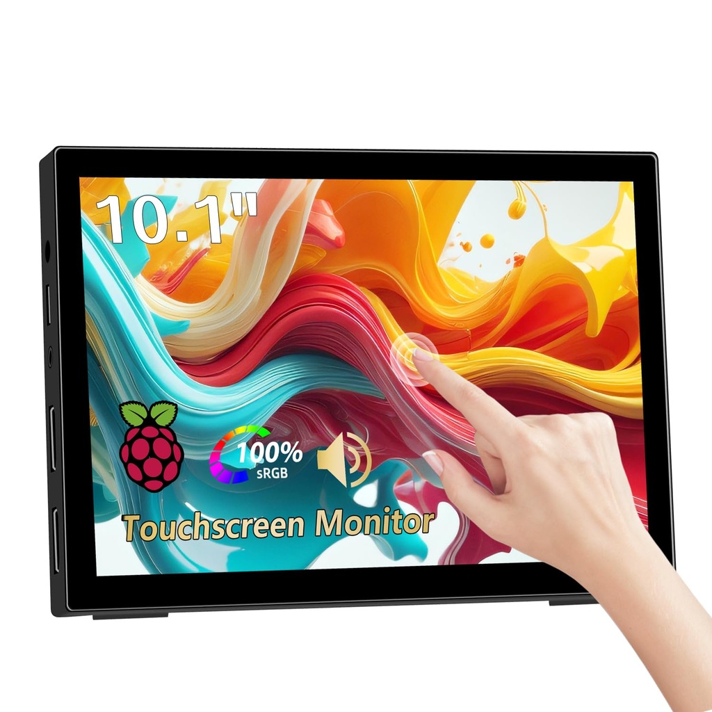 Akntzcs Portable Monitor Touchscreen 10.1 Inch Laptop Monitor FHD 1920x1200P IPS Display