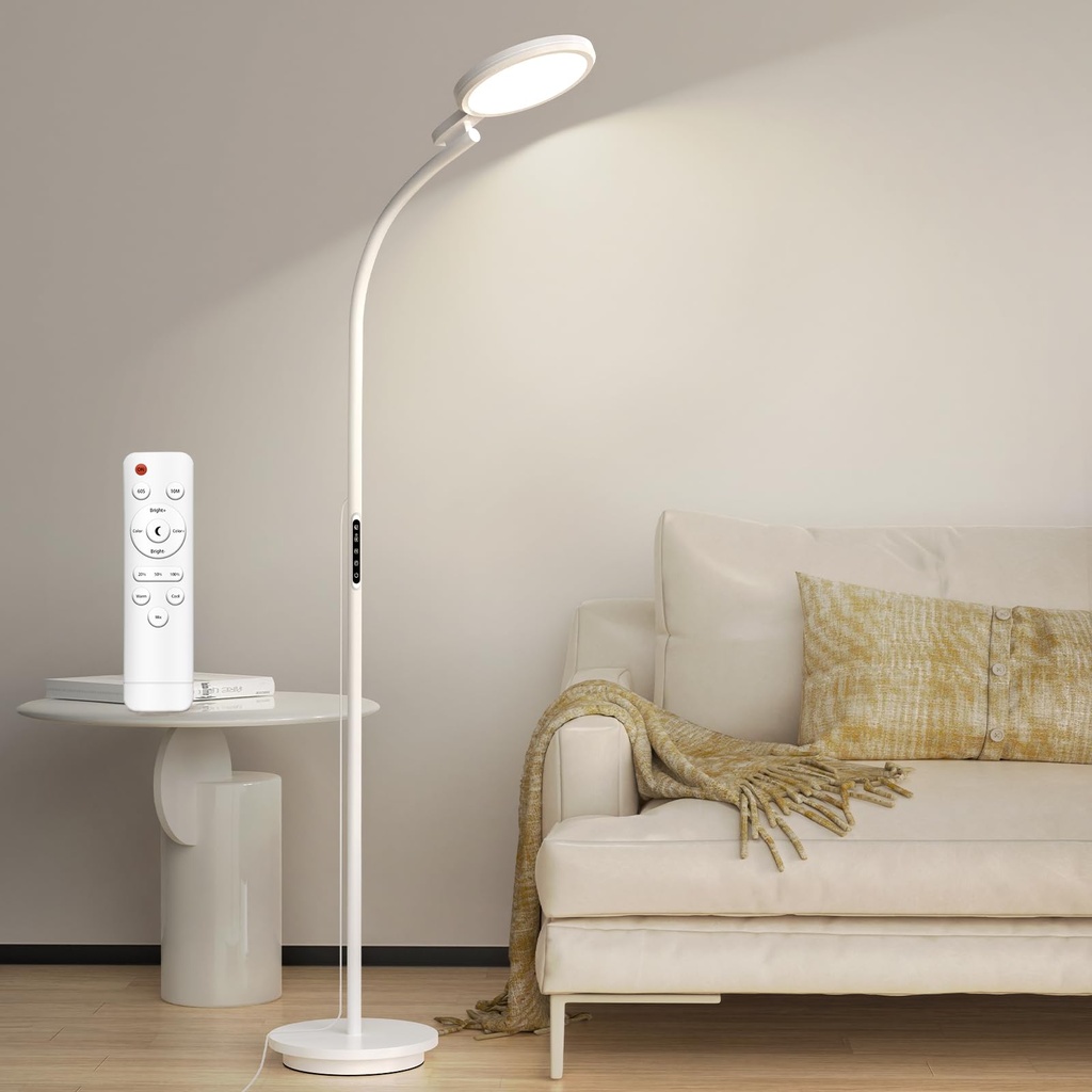 Relhafethy Floor SAD Lamp 10,000 Lux, UV-Free SAD Light Therapy Lamp 