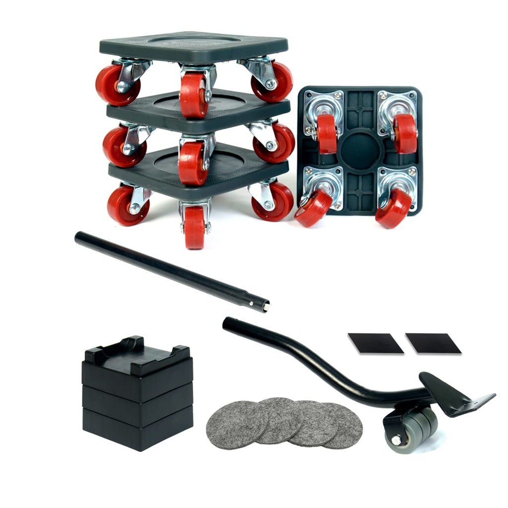 DDUANOO Heavy Furniture Mover Kit, Furniture Dolly and Extandable Lifter Set, Durable