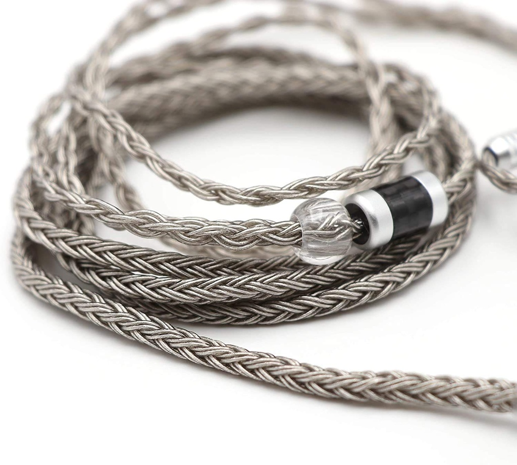 Linsoul Tripowin Zonie IEM Cable, 16 Core Silver Plated Earphone Upgraded Cords, 1.25m SPC i