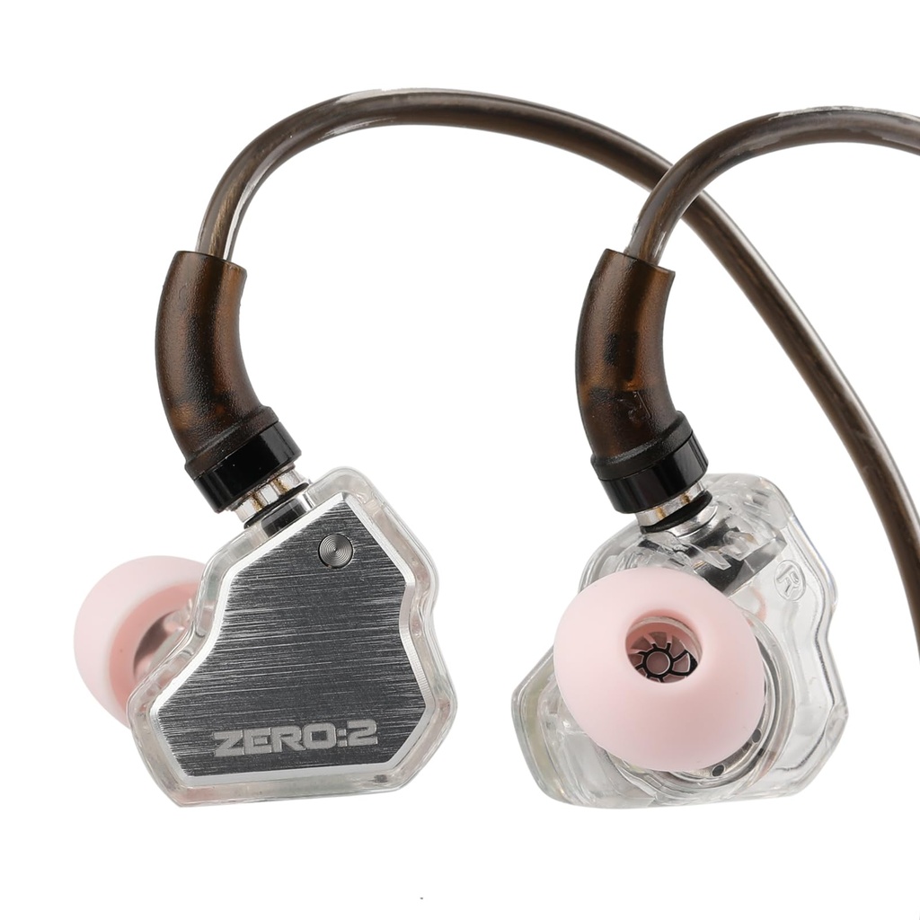 Linsoul 7Hz x Crinacle Zero:2 in Ear Monitor, Updated 10mm Dynamic Driver IEM, Wired Earbuds