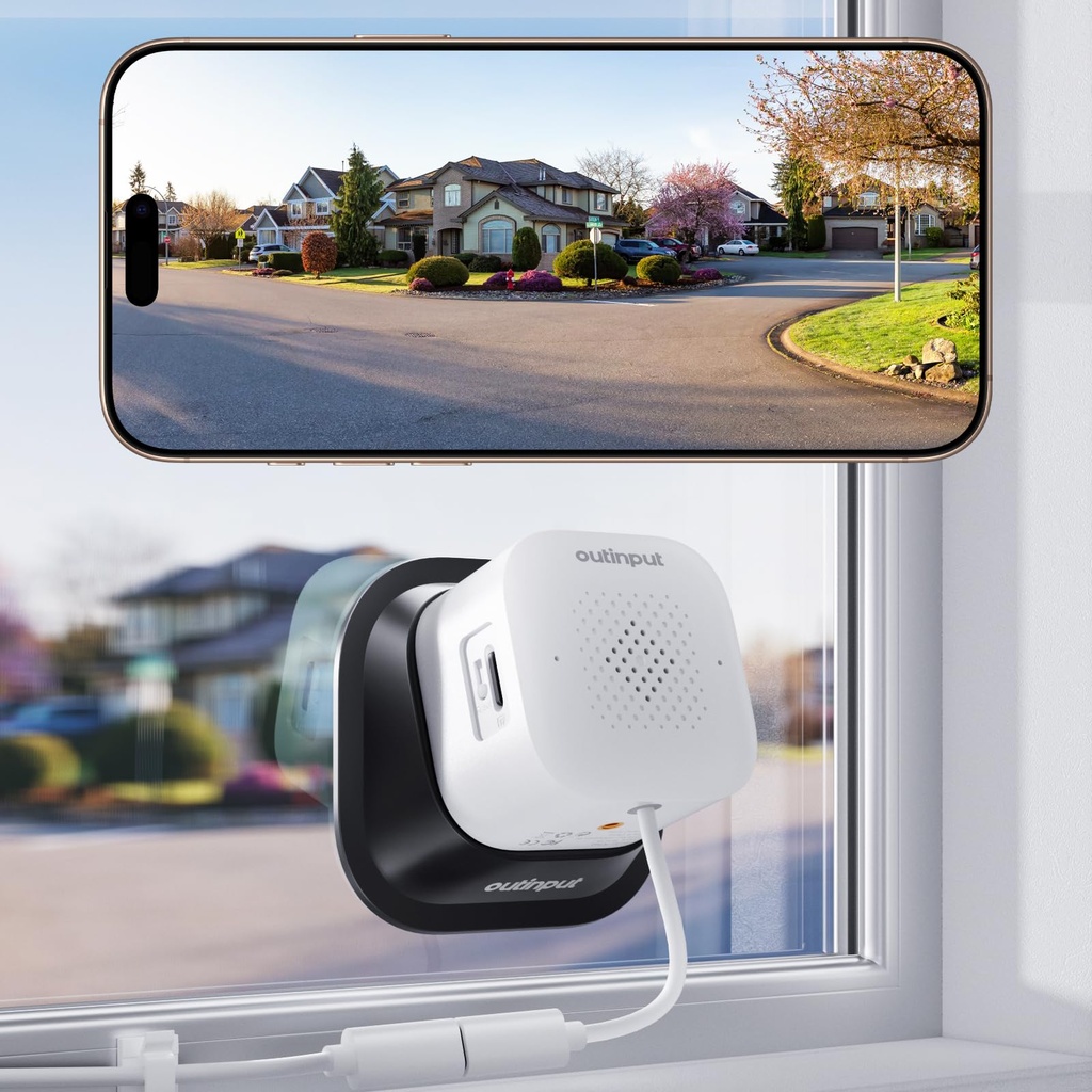Outinput 3MP 2K Indoor Window Camera - 2.4GHz & 5GHz WiFi Window Cameras for Home Security