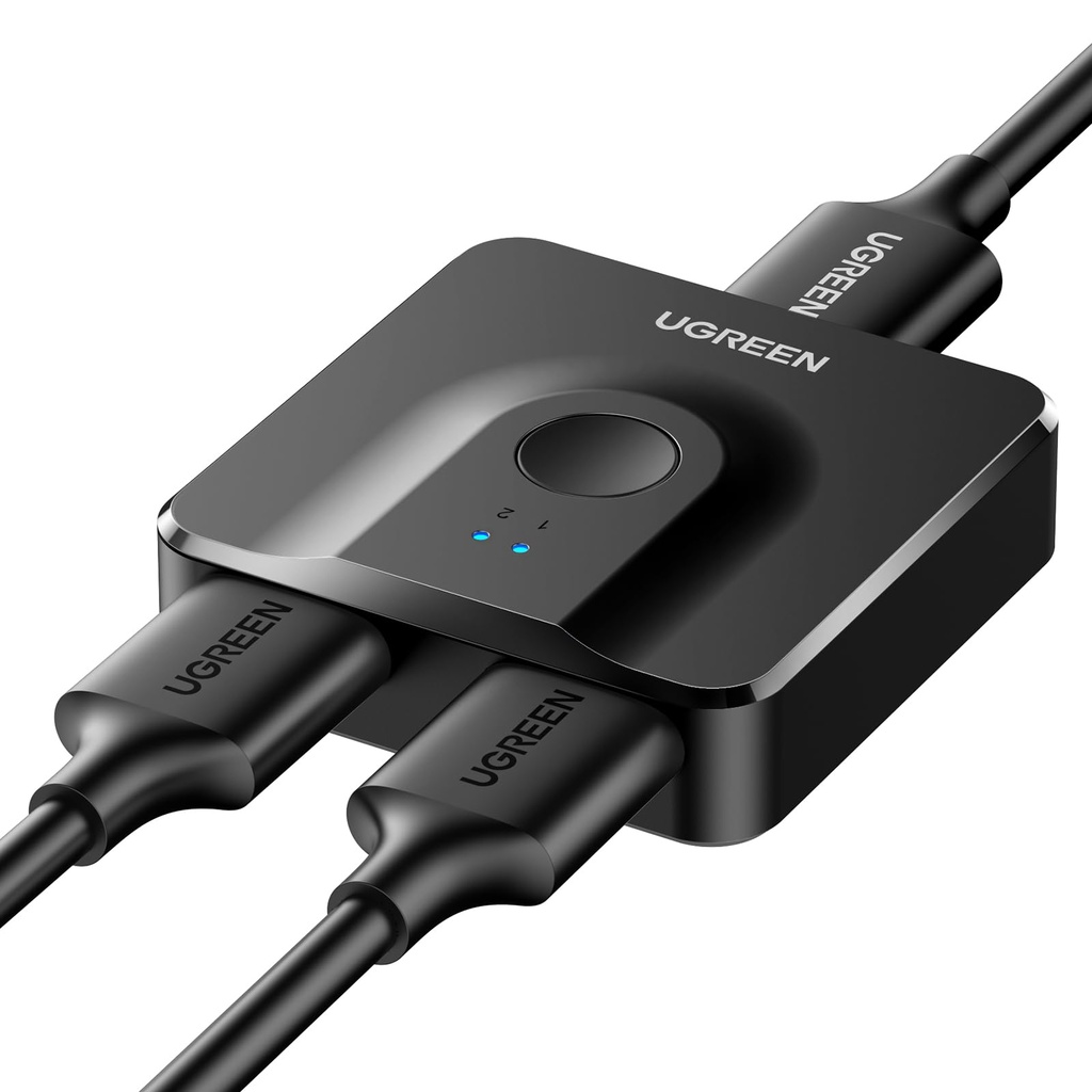 UGREEN HDMI Switch 4K@60Hz, Bi-directional HDMI Splitter 2 In 1 Out, hdmi Switcher Support 3