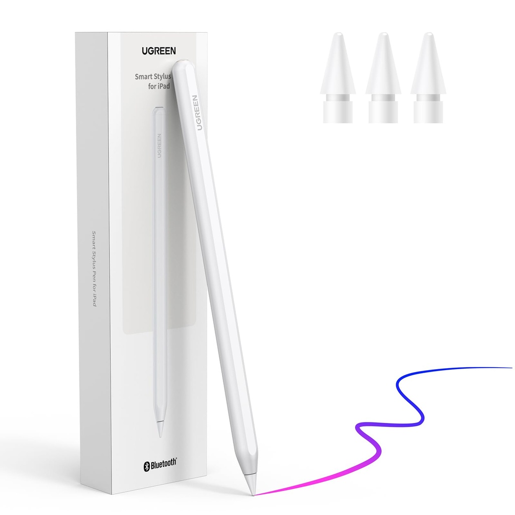 UGREEN Pencil for iPad, Magnetic Wireless Charge 2nd Generation Pencil, Tilt Sensitivity