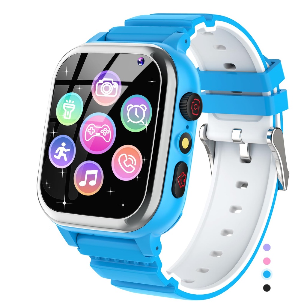 JUBUNRER Smart Watch for Kids Smart Watch 26 Games Kids Phone Pedometer Calories SOS Alarm