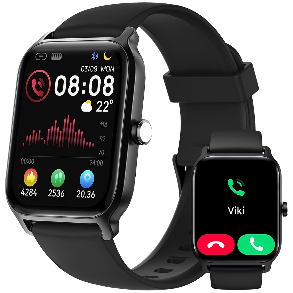 Smart Watch for Men Women, Answer/Make Calls, Alexa Built-in, [1.8" HD Screen] Smart Watches