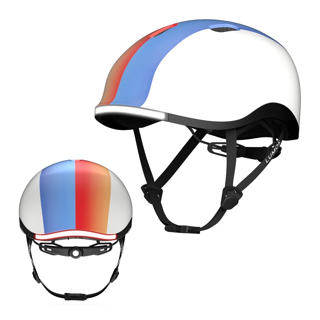 Lumos Nyxel Kids Bike Helmet, Customizable Front and Back LED Lights with Turn Signals