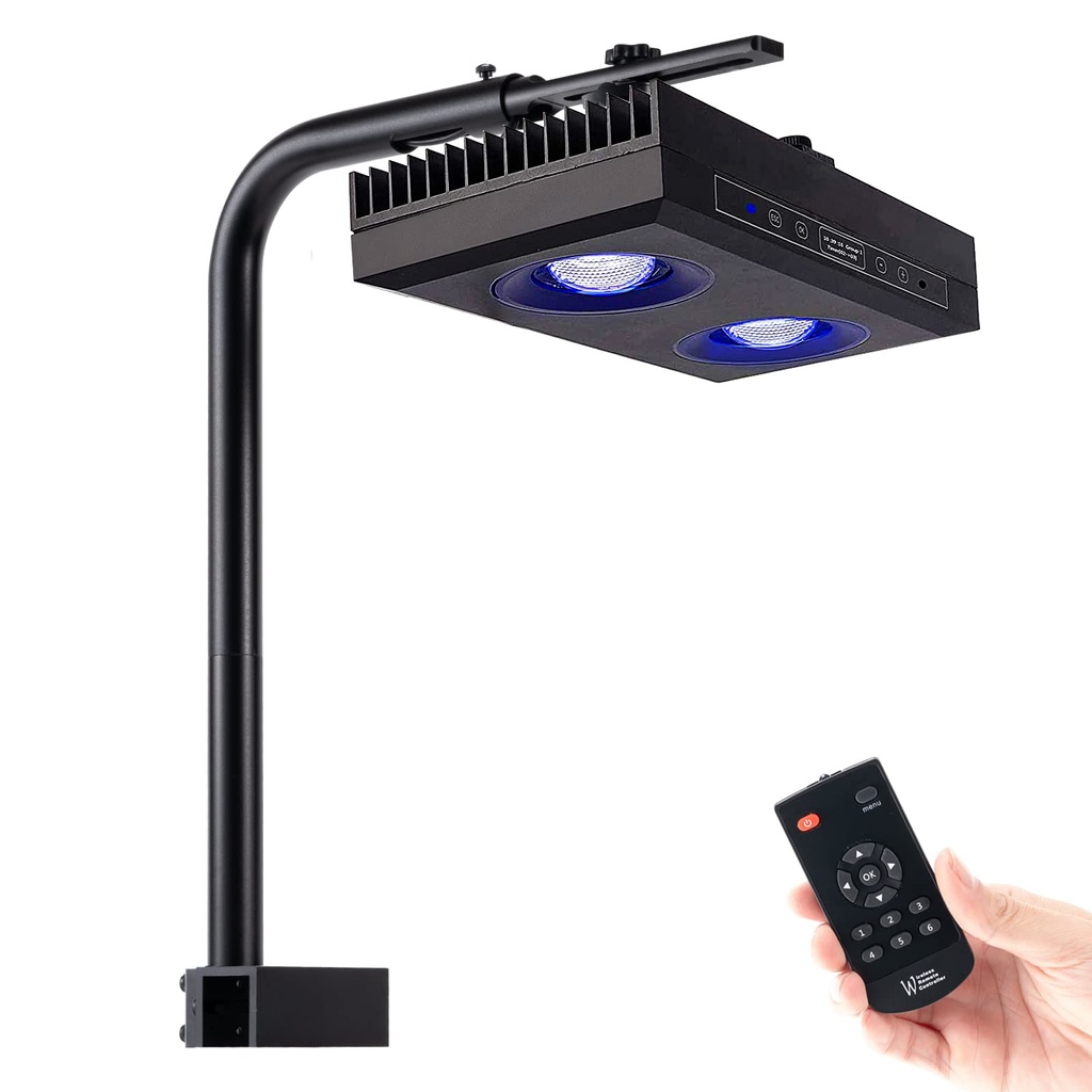 SMATFARM Aquarium Light - 95 Watt Sunrise Sunset Moonlight, Group Control Program Coral Reef/Marine Fish