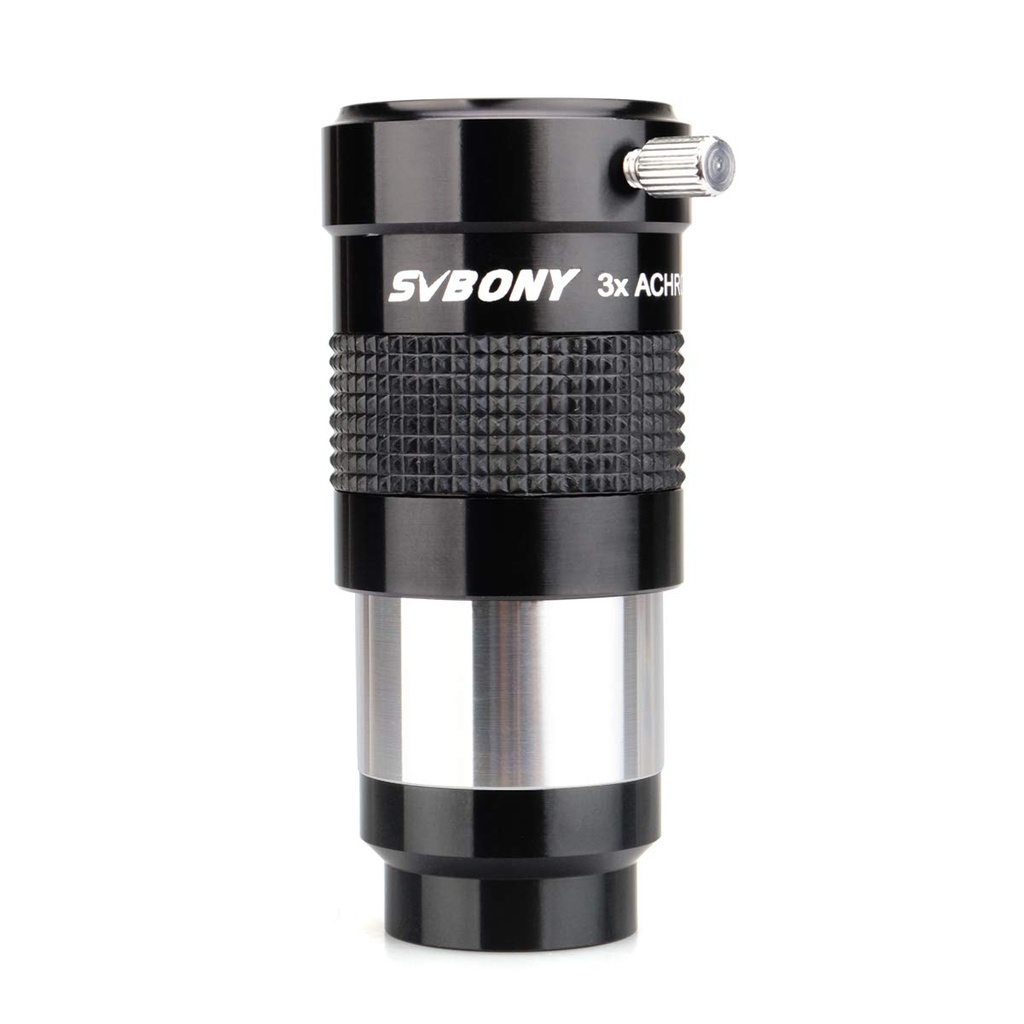 Svbony SV136 Barlow Lens 3X, 1.25 inches Achromatic Barlow FMC Metal Telescope Accessories 