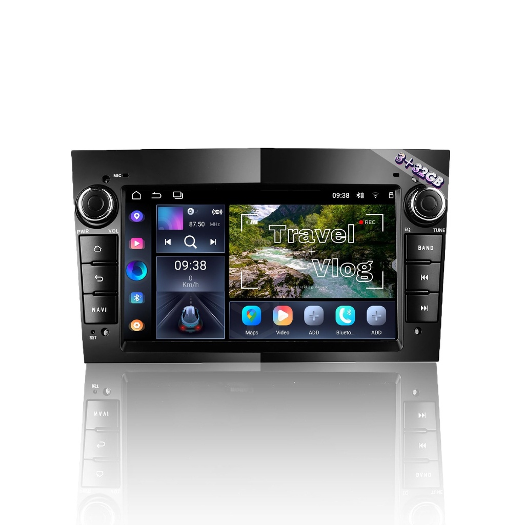 Amaseaudio Android 14 [3+32GB] Car stereo for Opel Corsa Astra Vectra Zafira Antara Meriva 