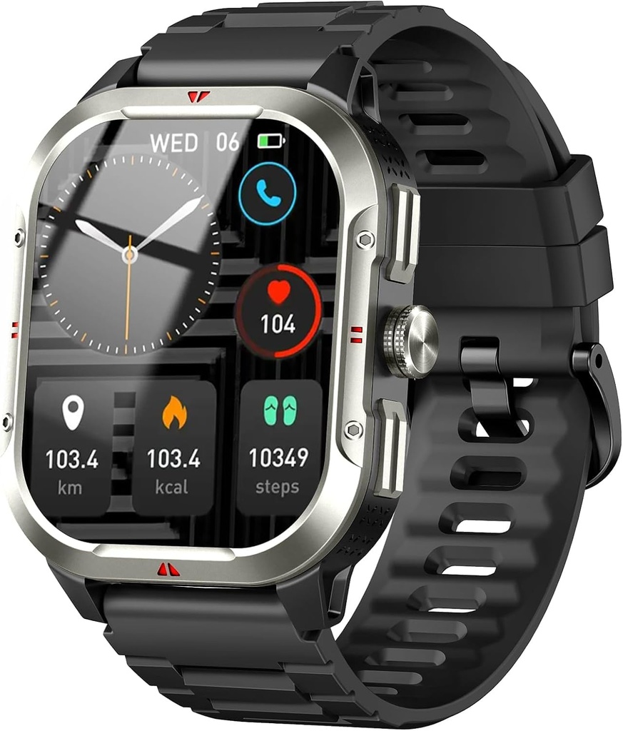 Smart Watch GPS, Answer/Make Call, 2.06"HD Screen Smartwatch for Men Women, Fitness Watch 
