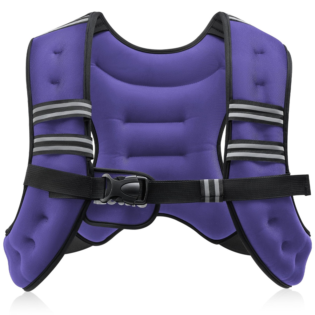 ZELUS Weighted Vest, 3.6kg Weight Vest for Men and Women, Body Weight Vest with Reflective