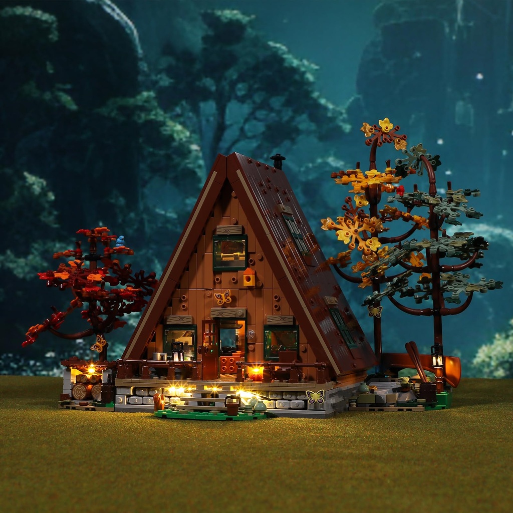 BRIKSMAX 2.0 Light Kit for Lego A-Frame Cabin -Innovative Led Lighting Compatible with Lego