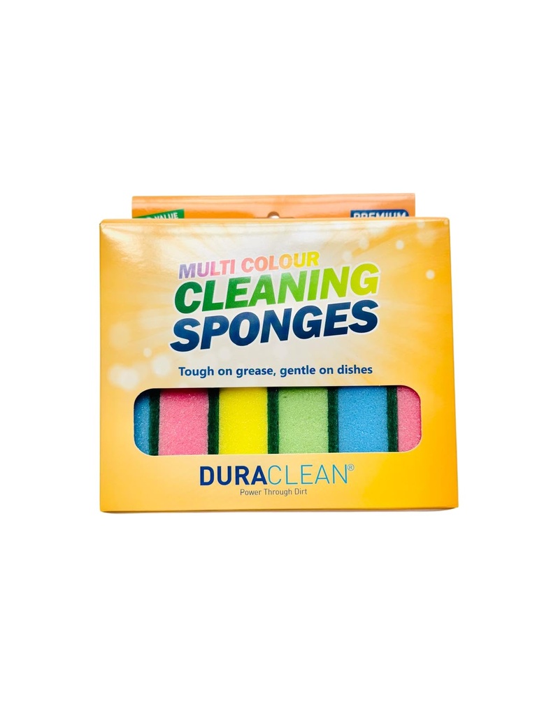 DuraClean?Â« Premium Multicoloured Kitchen Sponges 10 Pack