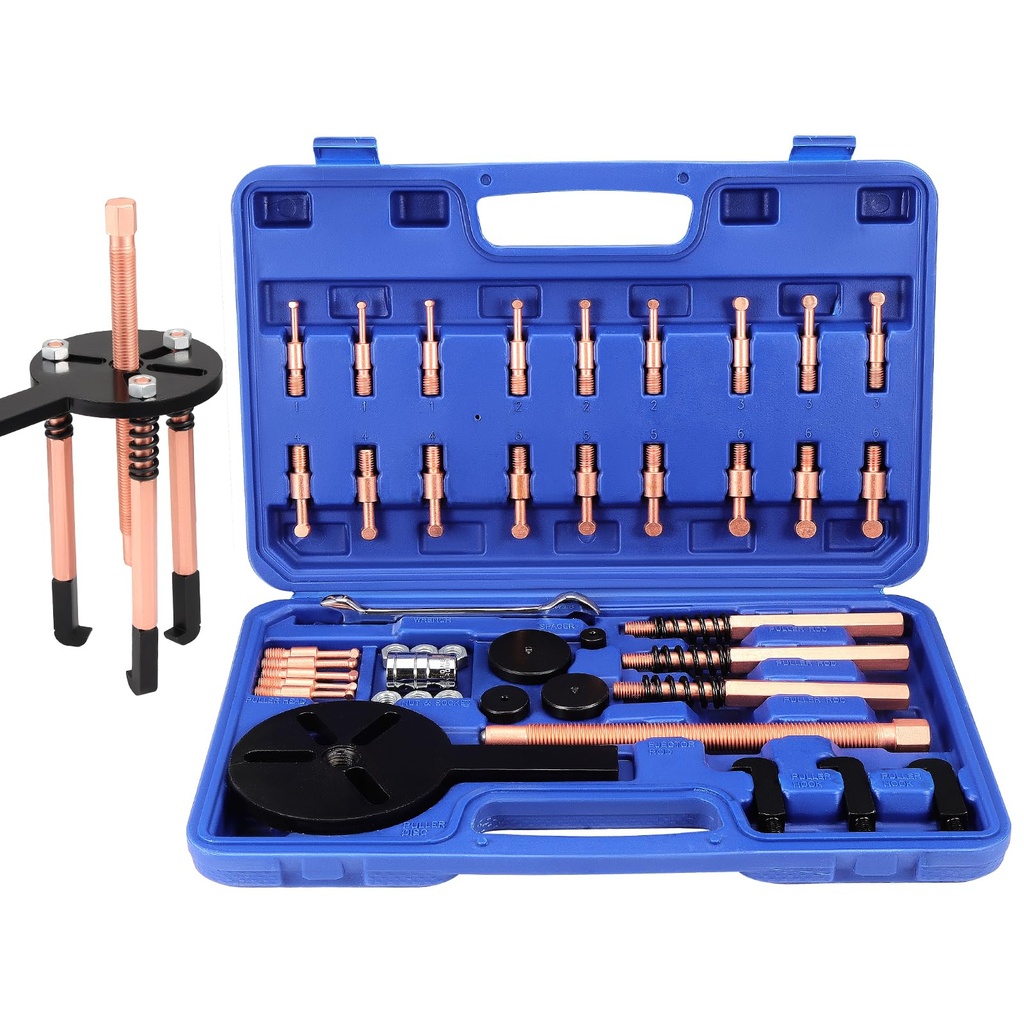 36-in-1 Universal 3-Jaw Bearing Puller Set, Inner & Outer Bearing Extractor