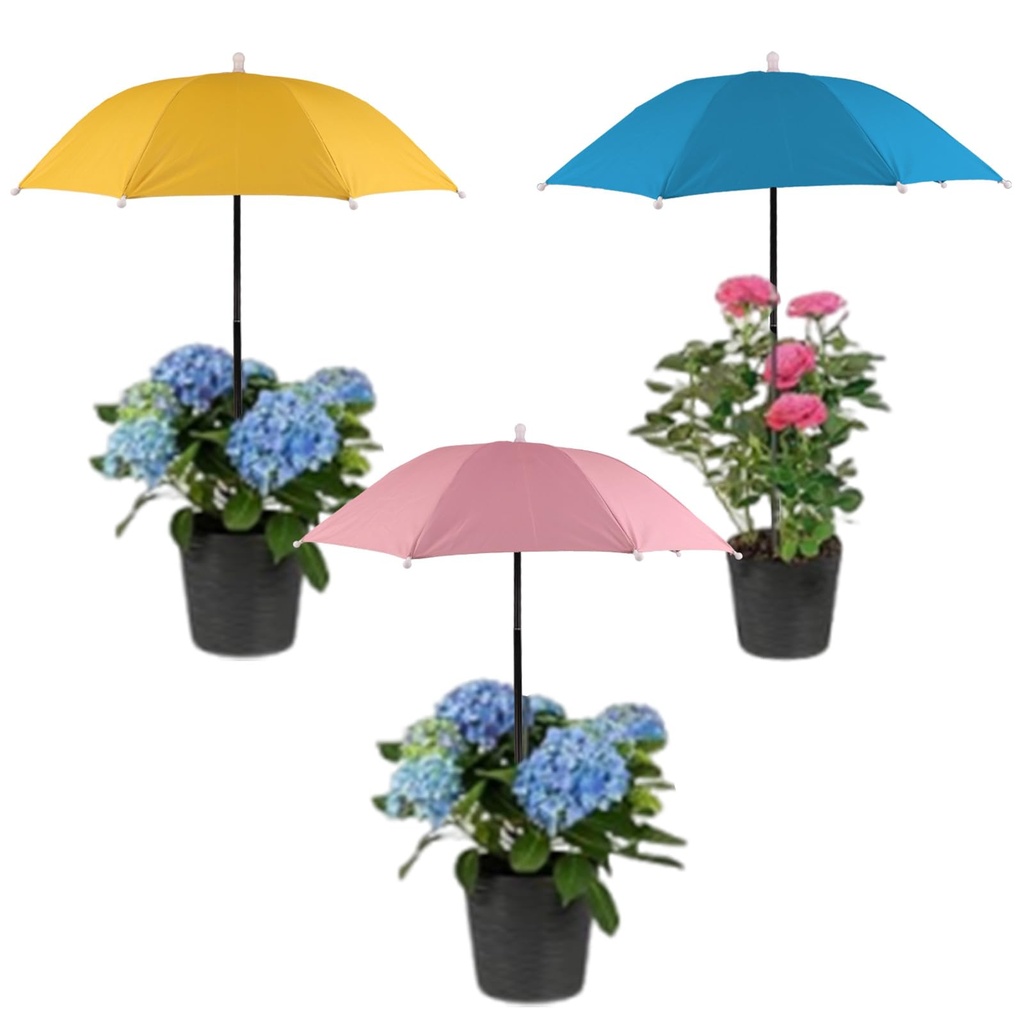 lasuroa 3pcs Plant Shade Umbrella for Outdoor, Garden Umbrella Potted Plants Shade Cloth Gar