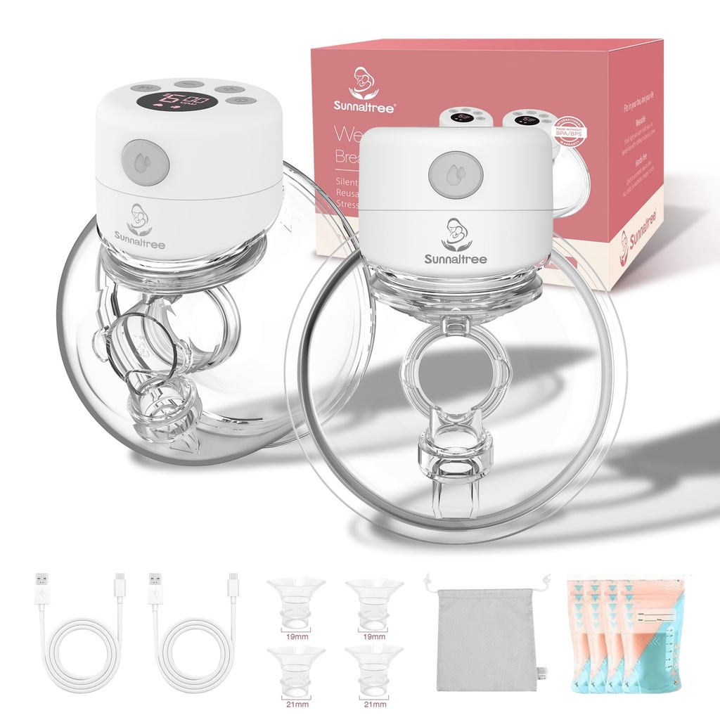 Hands Free Breast Pump S12,Wearable Breast Pump,Double Portable Electric Breastpump 
