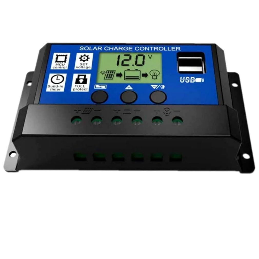 JZK 20A Intelligent Solar Charge Controller with LCD Display, USB Port, Battery Protection