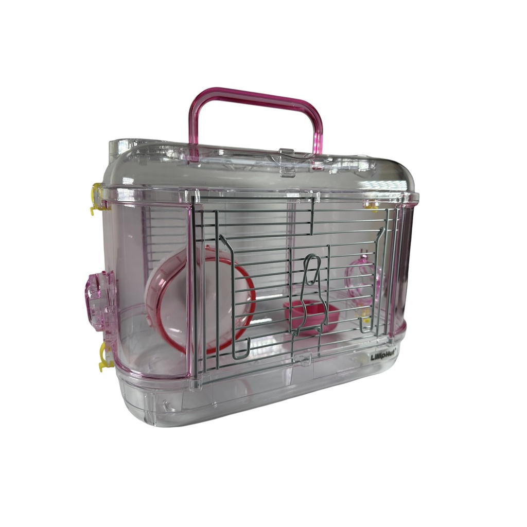 LillipHut Hamster Cage Small Animal Habitat with Accessories, Durable and Compact Design