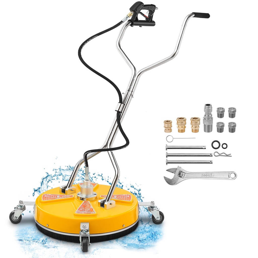 Tool Daily 20" Pressure Washer Surface Cleaner Dual Handle,Power Washer Surface Cleaner 