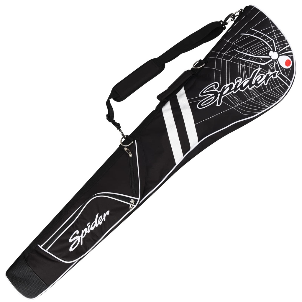 Black Porable Thick Padded Waterproof Durable Pencil Carry Golf Bag Range Sunday Travel Bag