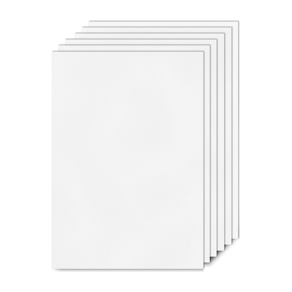 A4 Polypropylen Platte, 6 Pack White Plastic Sheet 20x30cm, 1mm Thick Hard Foam PVC Board, L
