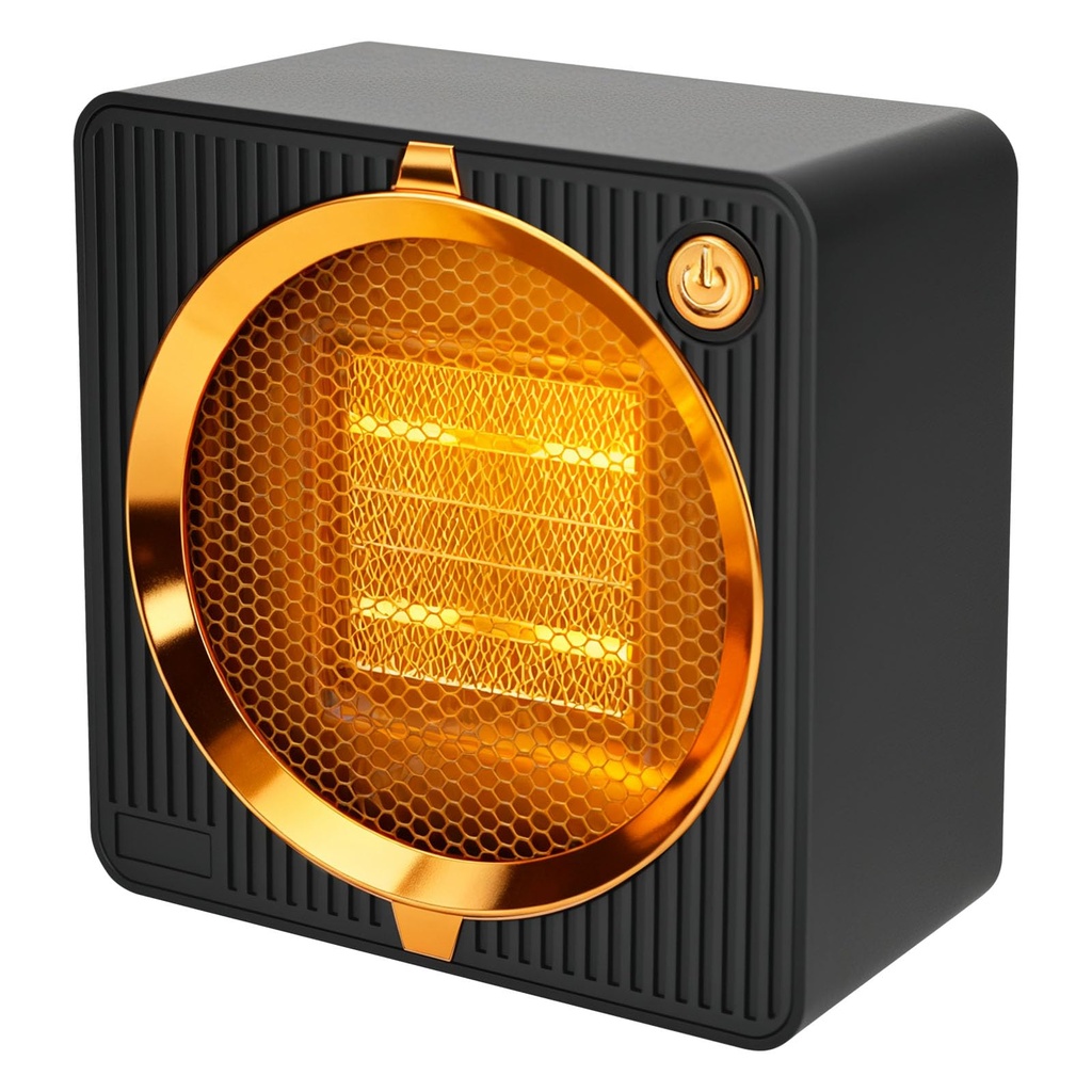 smtfcty Electric Heater, Lightweight PTC Ceramic Fan Heater 500W Energy Efficient with Overh