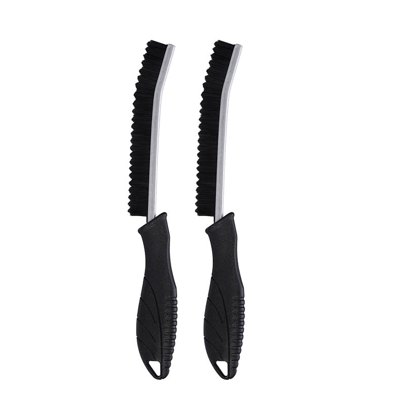 EINESIN 2PCS Hard Bristle Crevice Cleaning Brush-Thin Gap Cleaning Brush, Small Grout Brush