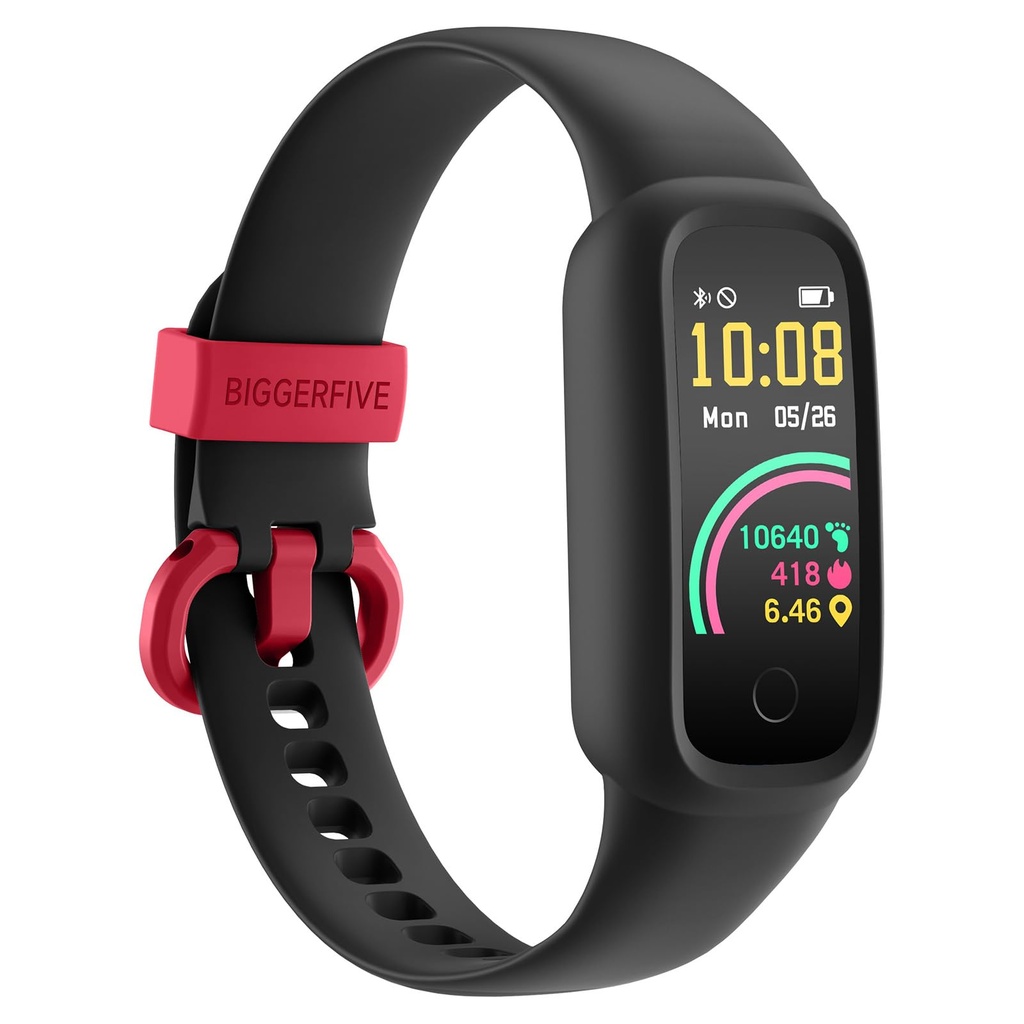 BIGGERFIVE Vigor 2 L Kids Fitness Tracker Watch for Boys Girls Ages 5-15, Activity Tracker