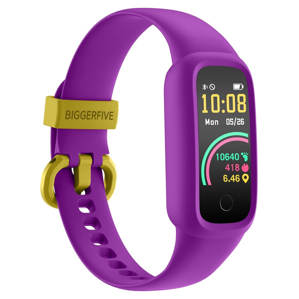 BIGGERFIVE Vigor 2 L Kids Fitness Tracker Watch for Boys Girls Ages 5-15, Activity Tracker