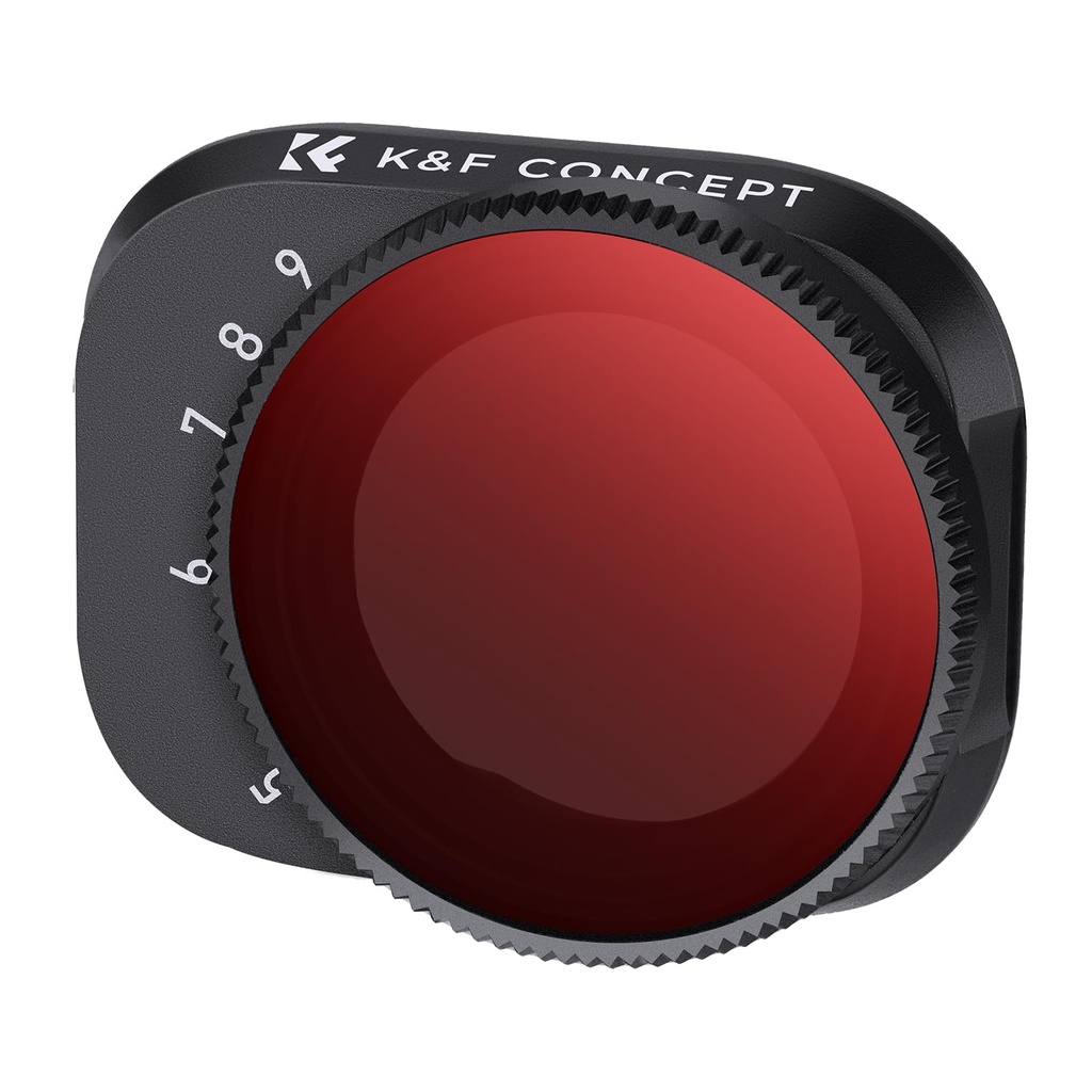 K&F Concept Variable ND32- ND512 Filter Compatible with DJI Mini 3 Pro/Mini 3, Waterproof 