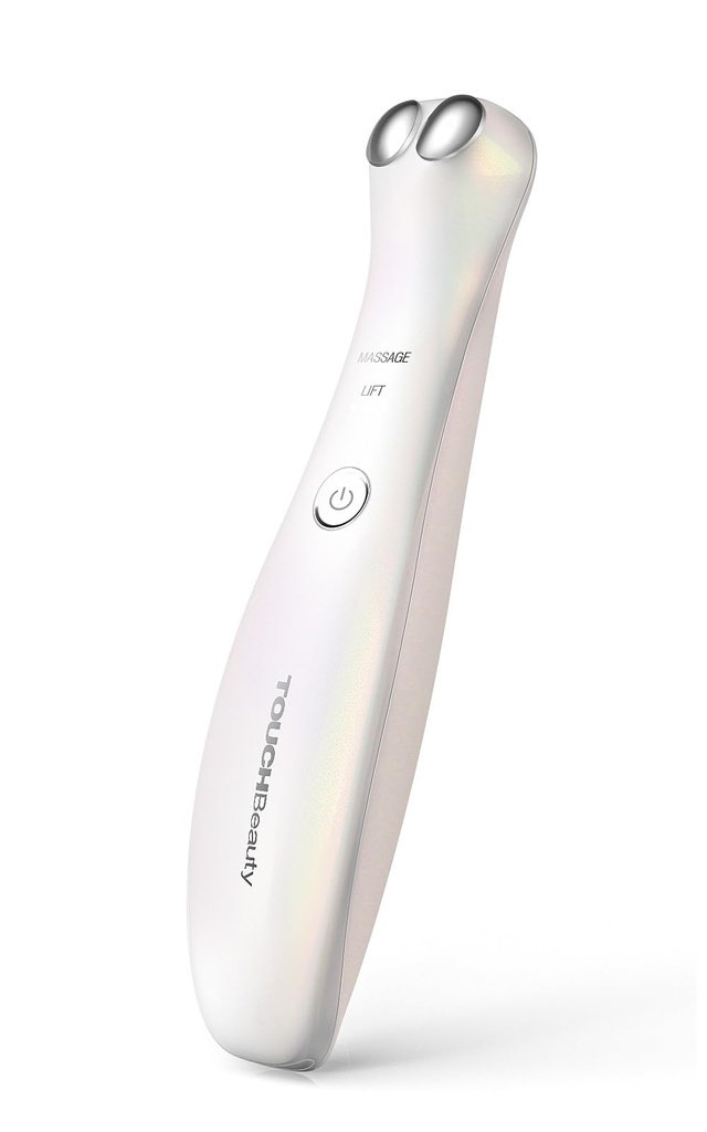 TOUCHBeauty EMS Eye Massager,Anti-Aging Eye Massager with with Microcurrent and Heating, Smo