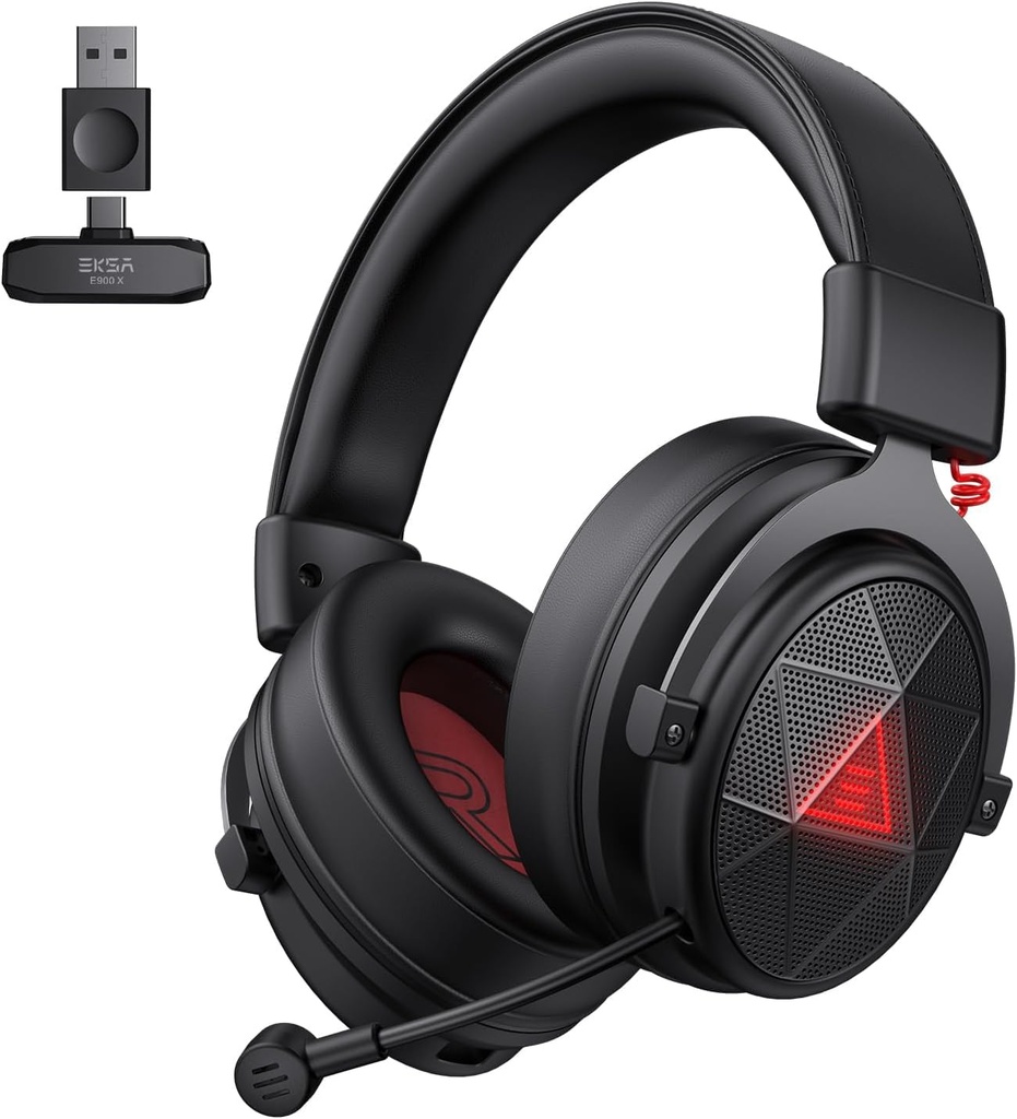 EKSA E900X 5.8G Wireless Gaming Headset with Micphone for PC PS4, PS5, Computer, Laptop