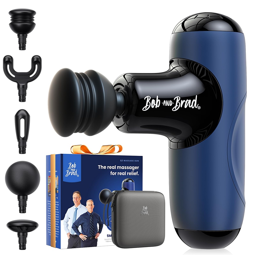 BOB AND BRAD Q2 Mini Massage Gun, Deep Tissue Percussion Massager Gun for Sore Muscles
