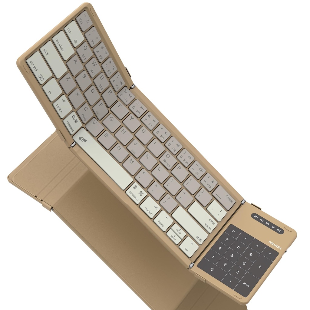 Nillkin Foldable Bluetooth Keyboard Folding with Touchpad & Number Pad, Portable Wireless 