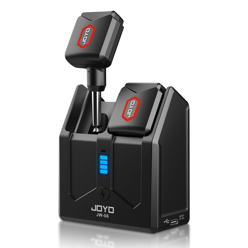 JOYO 5.8Ghz Wireless Guitar Transmitter and Receiver System with Charging Box 4 Signal