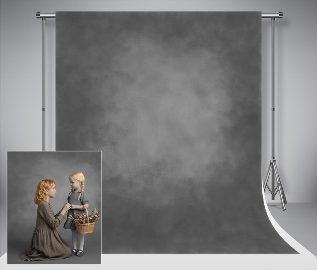 Kate 2x3m Photography Backdrop Dark Grey Photo Backdrops Microfiber Texture Portrait Background
