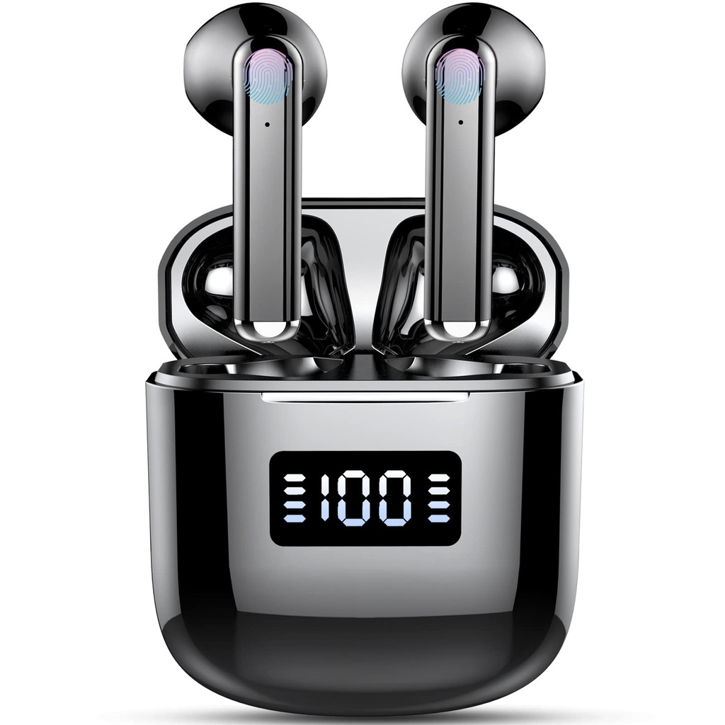 Wireless Earbuds, Wireless Headphones Bluetooth 5.3 Earbuds with 4 Mics, 2025 Bluetooth