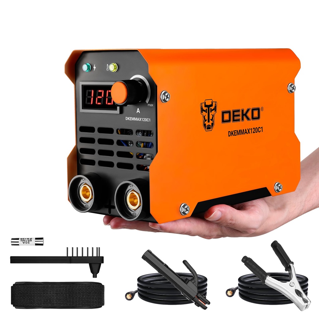 Mini Stick WelderÃ¯Â¼ÂšDEKO 120A 220V MMA ARC Welder for Home Repair, Metal Welding,DIY,Bic