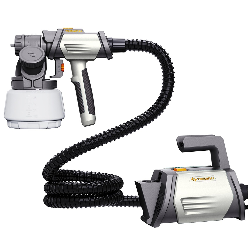 Tilswall Paint Sprayer Electric Fence Paint Sprayer with 1300ml Container, HVLP Spray Paint