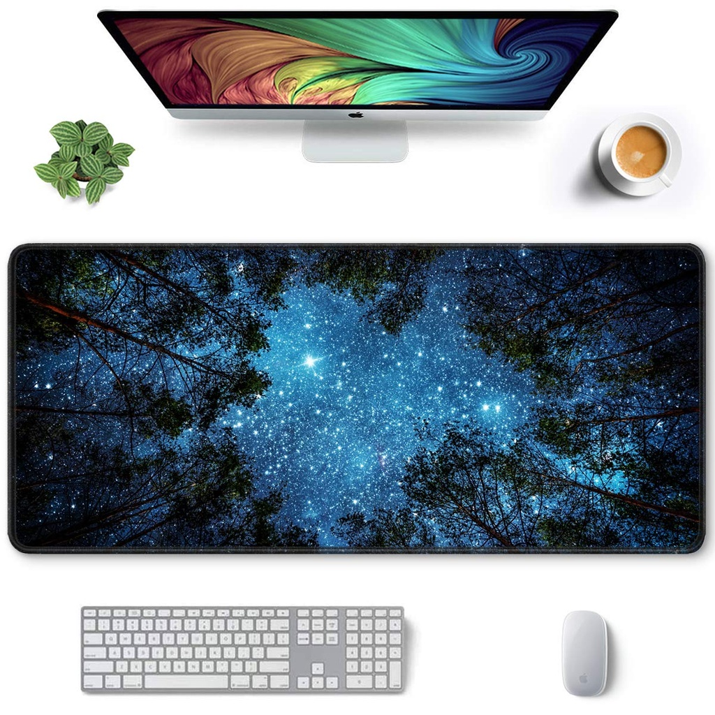 Large Mouse Pad, 900 x 400 mm Large Gaming Mouse Mat with Stitched Edge, XXL Extended Water