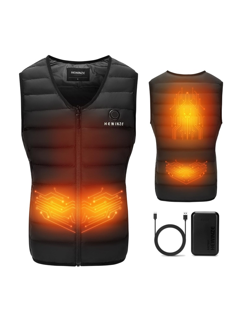 HEWINZE Heated Gilet for Women - Heat Vest with Battery 7.4V Heated Vest Hunting