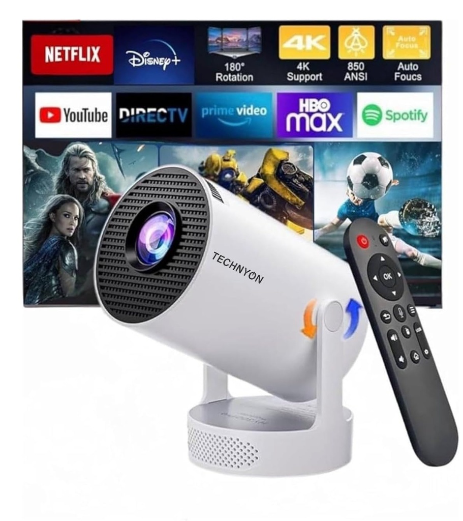 Technyon HY300 ultra 2026 | 1080P Full HD WiFi Projector with Android 11.0 12000 