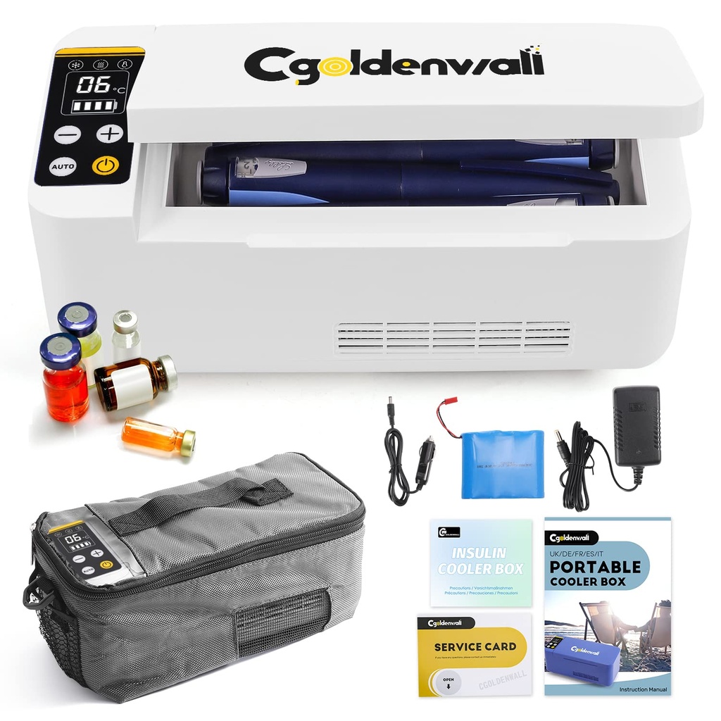Insulin Cooler Travel Case 180 * 79 * 31mm 8H Medicine Refrigerator with 2-8 Ã¢Â„Âƒ Intelli