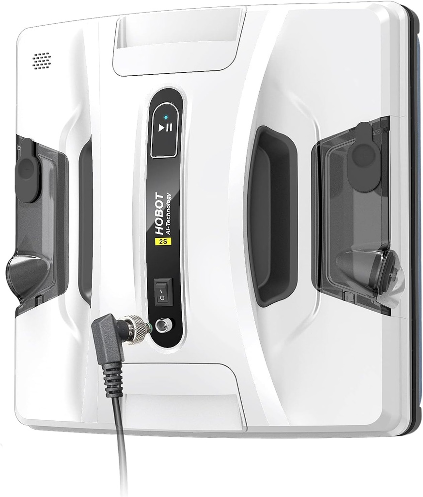 Hobot-2S Robot Window Cleaner, Dual Ultrasonic Spray, Strong Suction & Ascending Power, Wor
