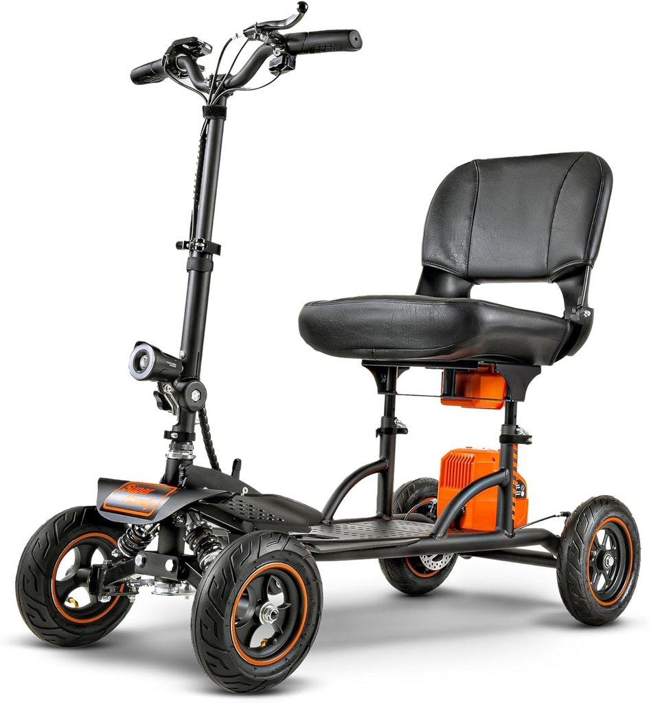 SuperHandy Explorer Mobility Scooter 4-Wheel, 159 kg Capacity, 8 km/h, Lightweight Aluminum Frame