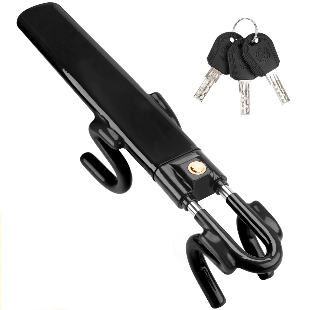 Tevlaphee Steering Wheel Lock Twin Bar, Steering Lock, Car Steering Wheel Locks, Car Lock 